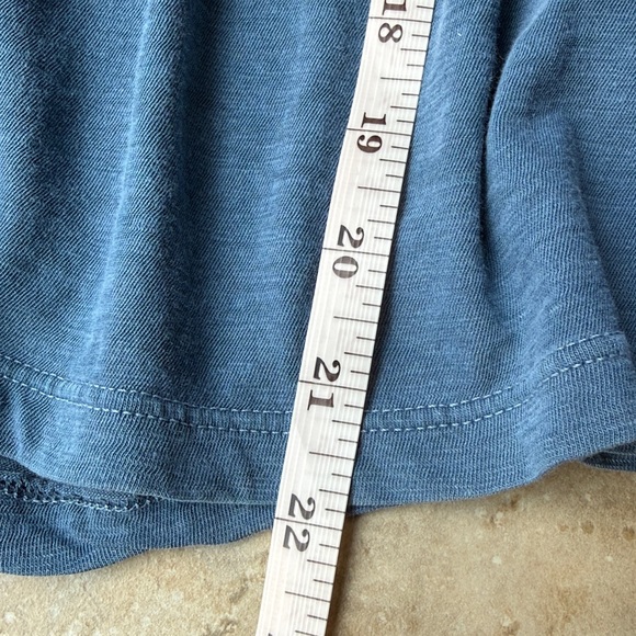 Sundry Evereve Mockneck Tee Smocked Neck & Cuffs Long Sleeves L Soft Pima Cotton - Picture 8 of 9